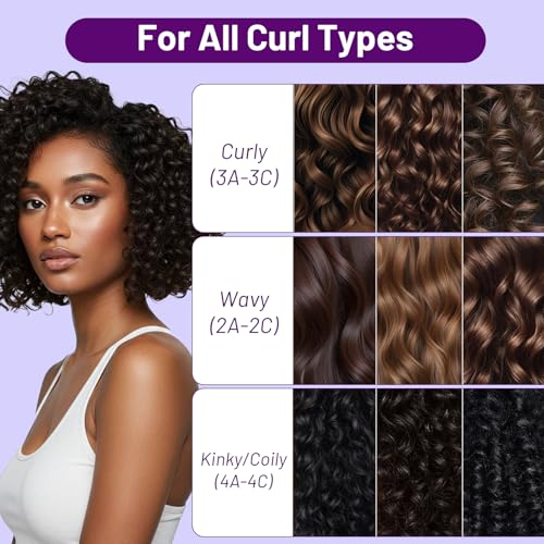 Image of Luseta Curly Shampoo & Conditioner Set with Coconut Oil, 2x16.8 fl oz | For Curly, Wavy & Coily Hair; Coconut Oil For Frizz and Dry Damaged Hair; Sulfate & Paraben Free