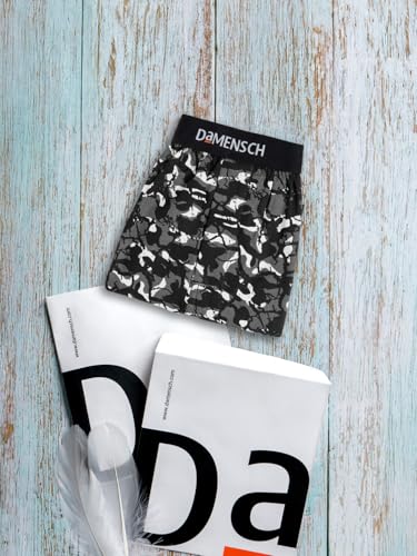 Image of DAMENSCH Printed Breeeze Inner Boxers for Men, Ultra-Light Boxers, 100% Cotton Shorts Pant for, Breathable Woven Inner Cotton Shorts.