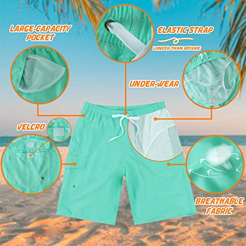 Image of Mens Swimming Trunks Swim Trunks Quick Dry Swim Shorts with Mesh Lining Funny Swimwear Bathing Suits