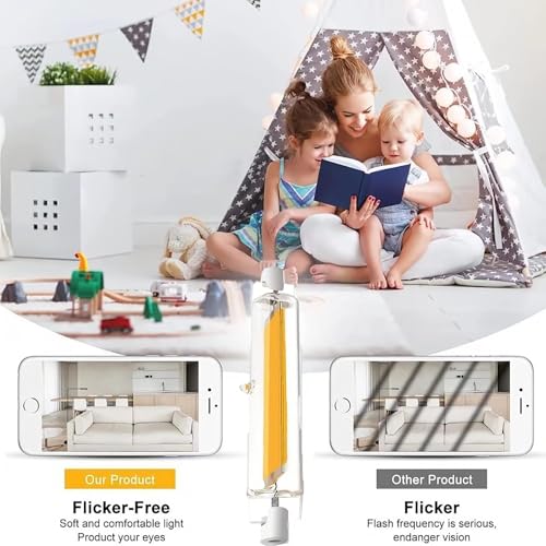 R7S LED 78mm 10W dimmbar warmweiß 3000K Lampen im 2er Pack