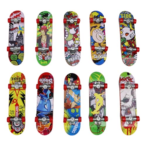 shweehon 4 PCS Finger Skateboards Finger Board Mini Skateboards for Kids Finger Mini Skateboard Toy for Kids Party Favours Bag Fillers Children Gift Random 4PCS