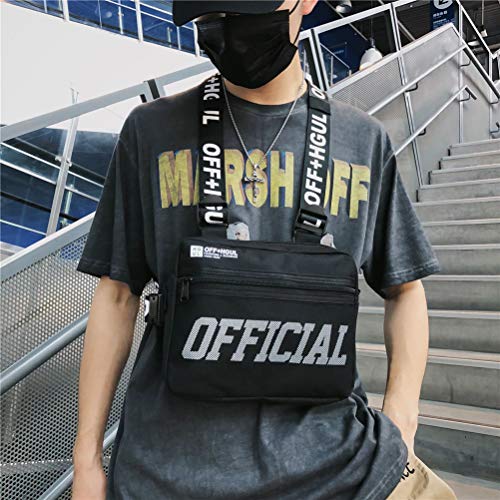 Rvtkak Chest Pack, Unisex Chest Bag, Hip Hop Style Vest Crossbody Bag - Image 3