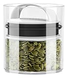 Prepara Evak Fresh Saver Plastic Food Storage, 14 Ounce, Black