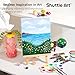 Shuttle Art Acrylic Paint Set, 16 x12ml Tubes Artist Quality Non Toxic Rich Pigments Colors Great for Kids Adults Professional Painting on Canvas Wood Clay Fabric Ceramic Crafts