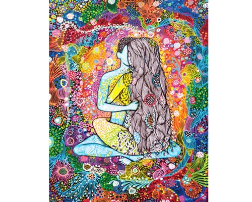 Puzzle 1000 pièces pour Adultes - Jardin Spirituel avec Couple Amoureux | Finition Mate antireflet | Puzzle Amusant et exigeant | 68 x 48 cm | Cadeau Original | Enjoy