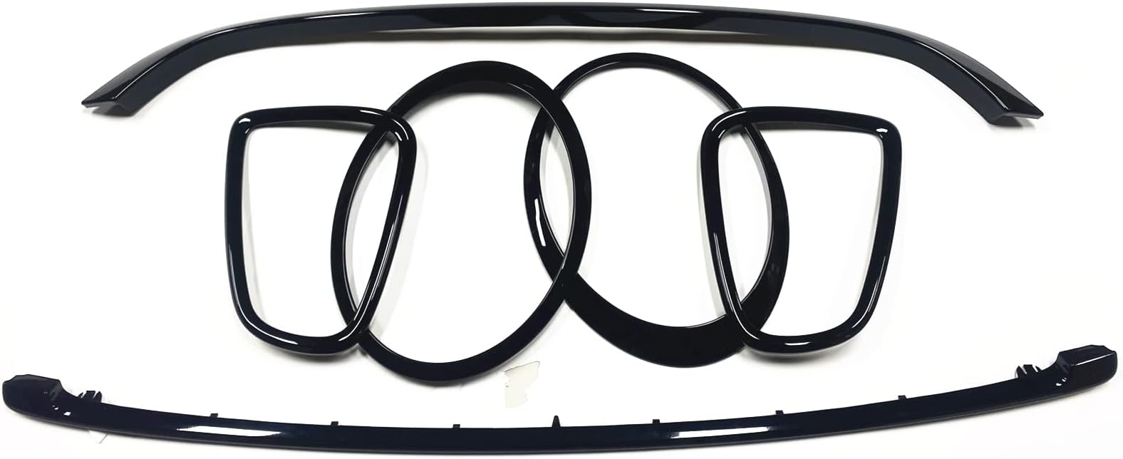 Front Rear Light Eyelid Frame Grille Trim For MINI COOPER R55 R56 R57 JCW Style Glossy Black