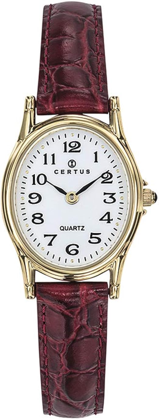 Certus Femme Analogique Quartz Montre avec Bracelet en Cuir 646448 :  Amazon.fr: Montres