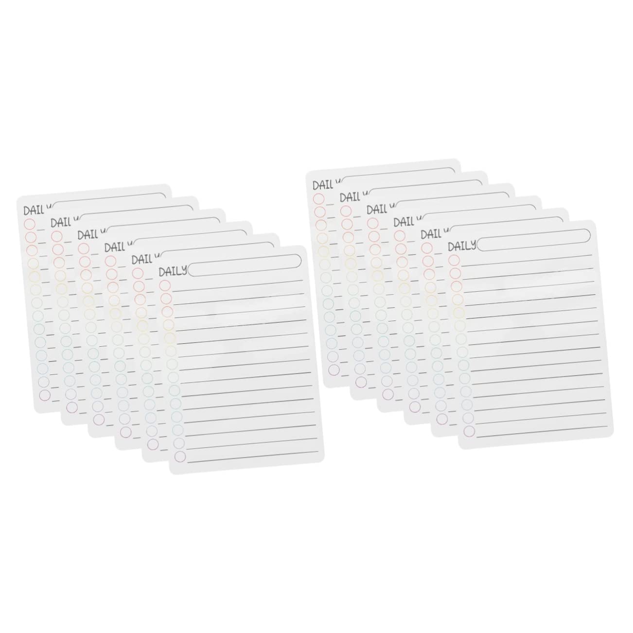 VILLCASE 12stücke Magnetische Und Wochenplaner Abwischbare Magnettafel Für Kühlschrank Für Haushaltsorganisation Und Tägliche Aufgabenplanung