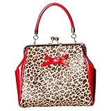 Henkeltasche mit Schleifen Applikation auf der Vorderseite