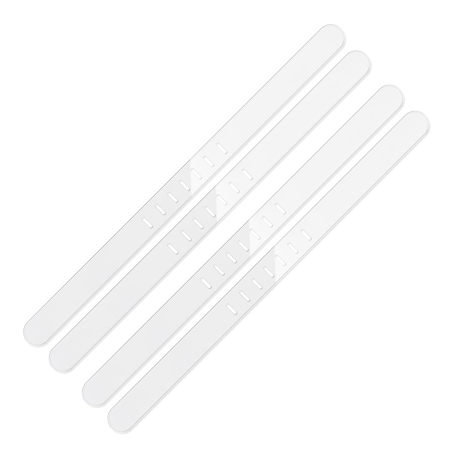 Alimosty Clear 4Pcs Replacement Strips For Bedsheet Holder, Replacement Straps Compatible With Most Lock Sheet Holders(Clear)