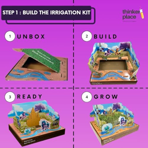 Image of My Little Pony Garden - Sprinkler Irrigation Kit | Build, Learn & Play | STEM Toy for Kids Age 5+ | Irrigation Learning Kit with Movable My Little Pony Characters | Fun Educational Game