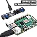 IFWATER 60fps USB Camera 4MP Synchronization Webcam Module with 120Degree No Distortion Dual Lens 3840X1080P 3D Stereo Webcam for PC Computer Cam for Face Recognition VR Biometric Detection