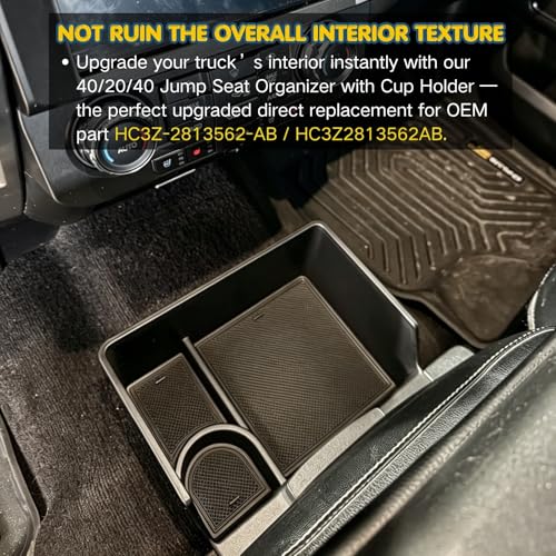Jump Seat Storage Box for 2015-2026 Ford F150 F250 F350 F450 Super Duty by Qlhshop - Used condition - Image 9