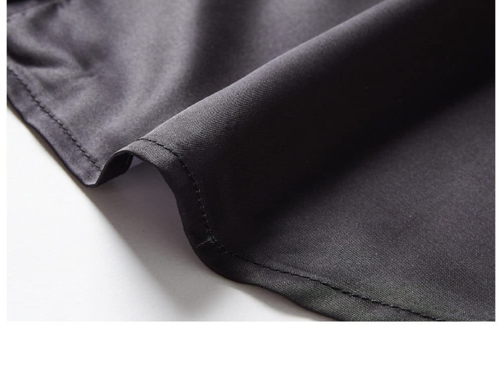 Damen-Hemd Mit Knopfleiste,Leichtes Damen-Revers-Button-Down-Blumendruck-Satin-Blusen-Hemd Mit Langen Ärmeln, Schwarzes Tunika-Hemd, Chiffon-Oberteile, Lässig, Büro, Business-Bluse Für Mädchen, Dame