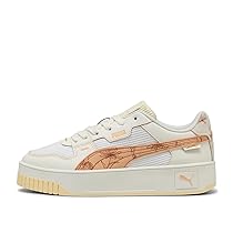 PUMA Carina Street Lux Crafted Flowers, Scarpe da Ginnastica Donna, Warm White-Almost Apricot, 40.5 EU
