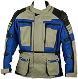  Maro Chaqueta moto,cordura proteccion en hombros codos y espalda forro polar desmontable tallas(M,L,XL,XXL,XXXL (L)