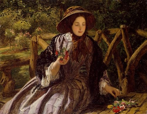 William Powell Frith bouquet de fleurs pour décorer un mur vide 60x90cm