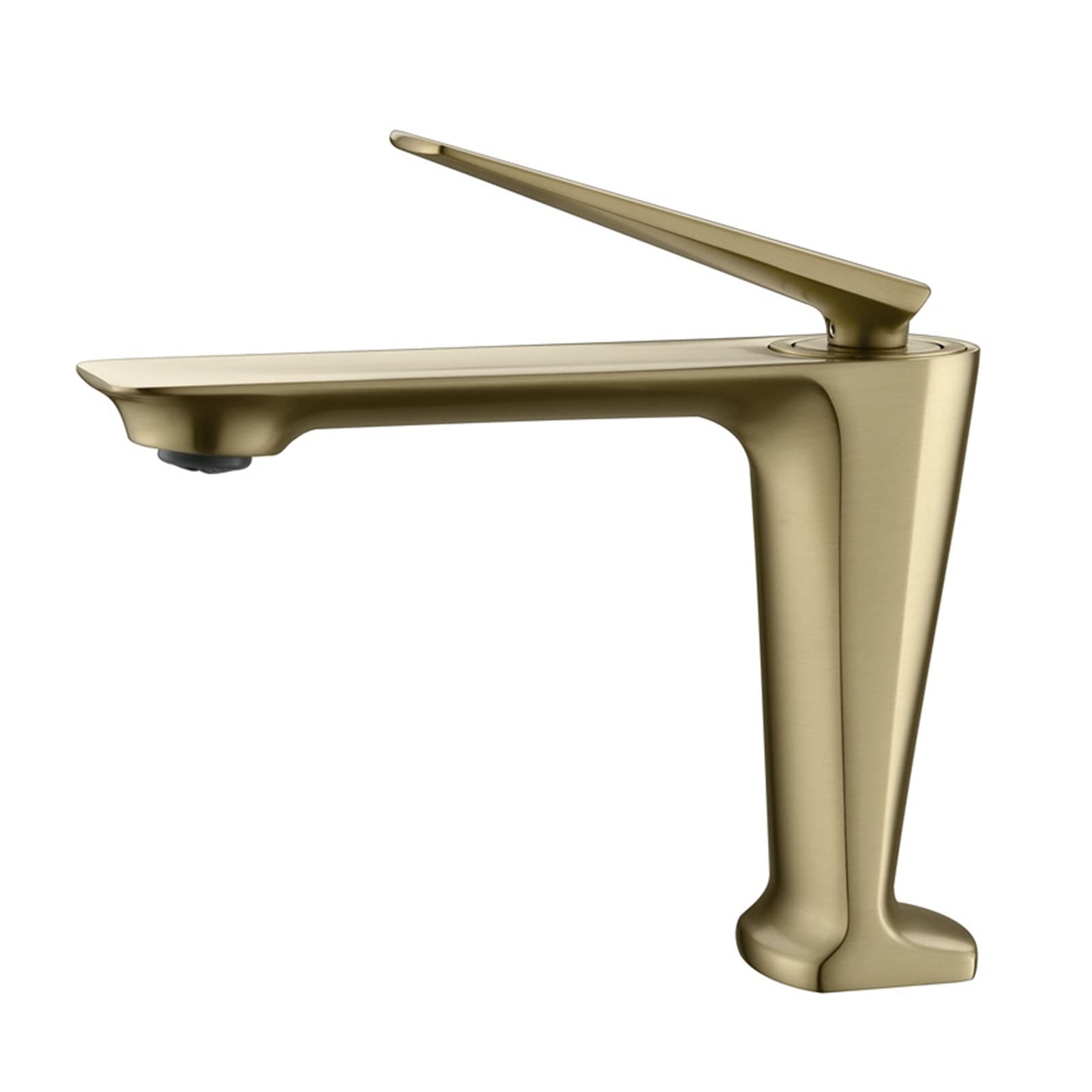 Cudtapi Brushed Gold Bathroom Faucet Basin Faucets Bathroom Faucet Hot And Cold Rose Sink Deck Mounted Toilet Black Mixer Water Tap(Brushed Gold)