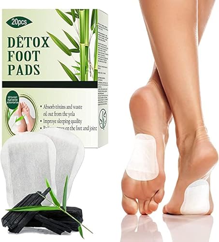 Memonotry Detox Foot Patches, Deep Cleansing & Weight Loss Detox Foot Pads Remove Toxins Relief Stress, Natural Foot Care & Metabolism Promotion, 20Pcs, Green(foot Pads)