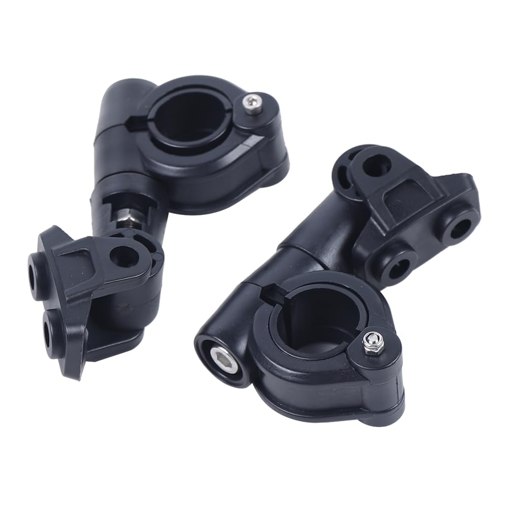 2 fari supplementari per moto, 12 V, fendinebbia, moto, 4000 lm, con staffa di regolazione universale a 360°, per Moto universale