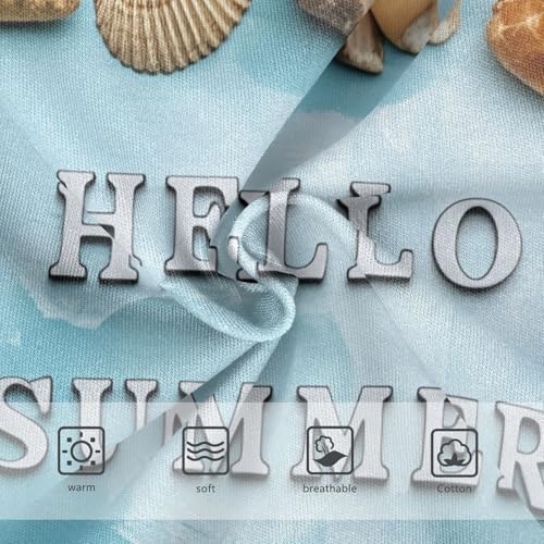 Summer Starfish Sea Shells Blue Little Girl Panties Toddler Underwear Floral Cotton Funny Kids Undies Briefs 2t3