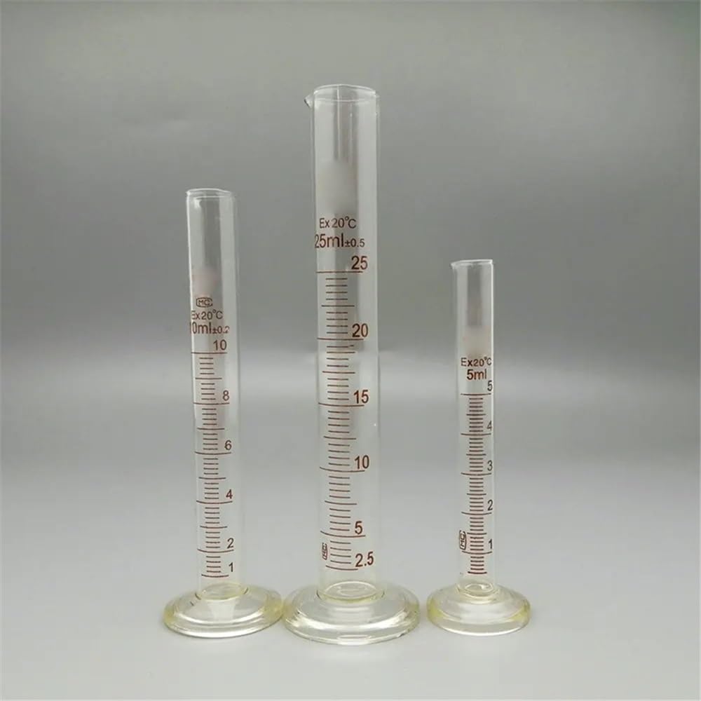 Equipos y suministros de laboratorio Probeta de laboratorio graduada profesional 5 ml a 1000, cilindro medidor, herramienta medición con boquilla