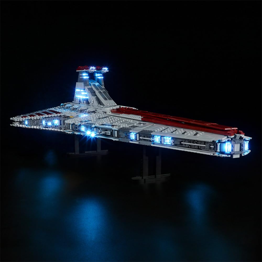 Qc Ltbrcik Light Ing Set For Lego 75367 Venator-Class Republic Attack Cruiser The Star Wars Movie Building Blocks Without Building Blocks Set Size 6