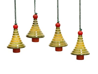 Maya Organic Handcrafted Wooden Christmas Decor : FIR (Set of 4)