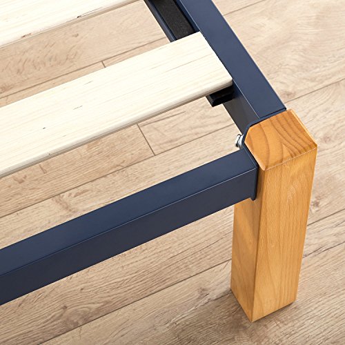 Image of Zinus Epic Metal & Wood Platform Bed with Wood Slat Support, Twin