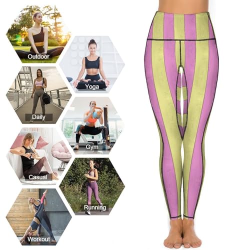 Legging d'entraînement à imprimé grain de bois pour femme actif en studio et extérieur