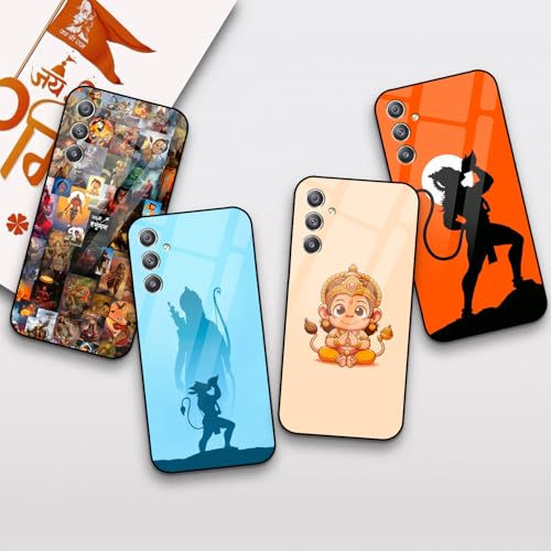 Image of COLORflow Back Cover Compatible with Samsung Galaxy A34 5G | Hanuman Ji, Bajrangbali, God Customized | Shockproof TPU Bumper with Camera Protection Back Cover Compatible with Samsung Galaxy A34 5G