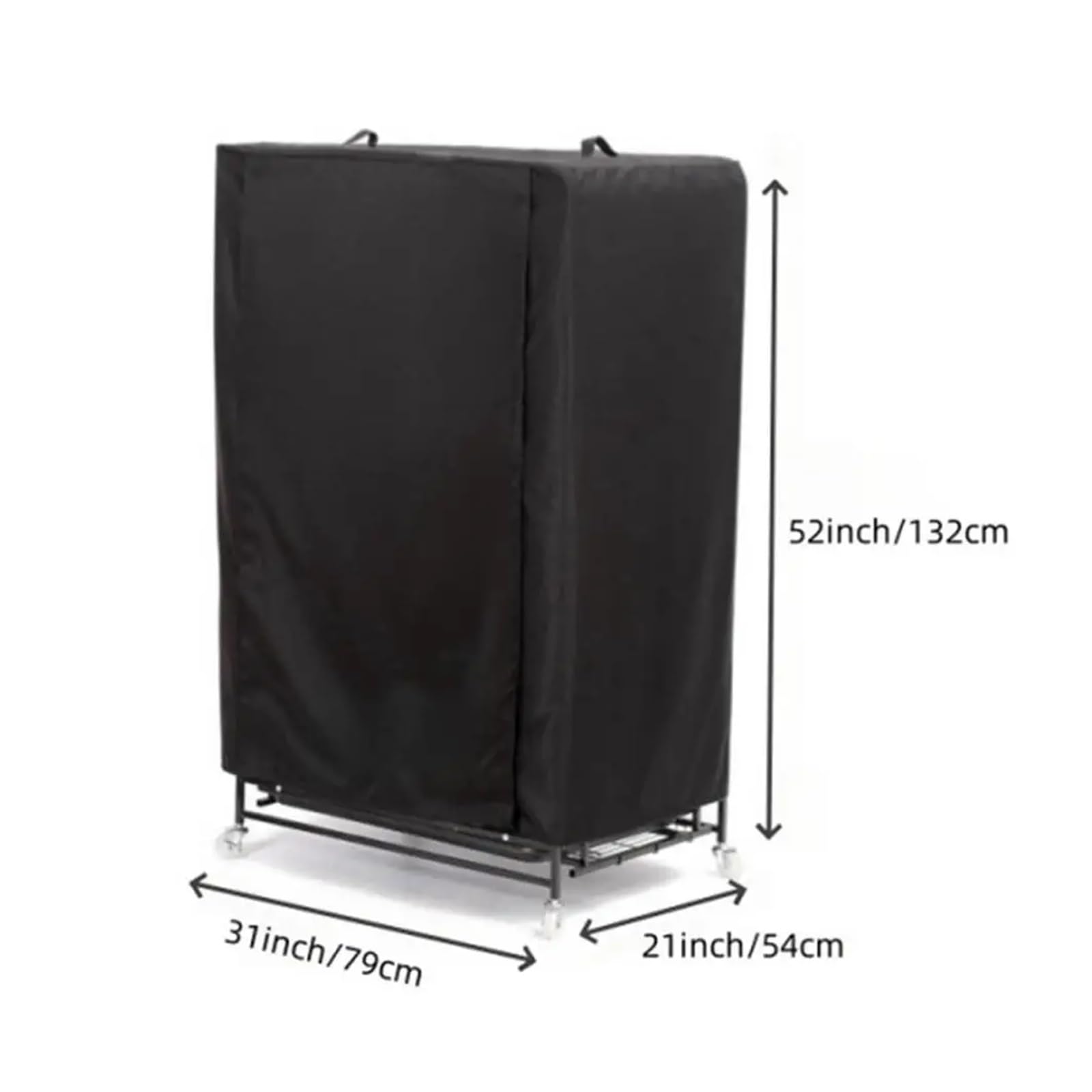 Abdeckung für Vogelkäfig Atmungsaktive Papageienschutzhüllen, Verdunkelungshülle, waschbare Nachtabdeckungen, wasserdichte quadratische Käfige(79x54x132cm)