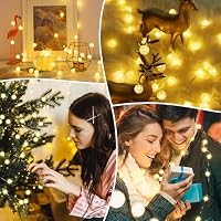 Liyade Kristallkugel-Lichterkette 2 m 20 LED mit Timer – Ansicht 7
