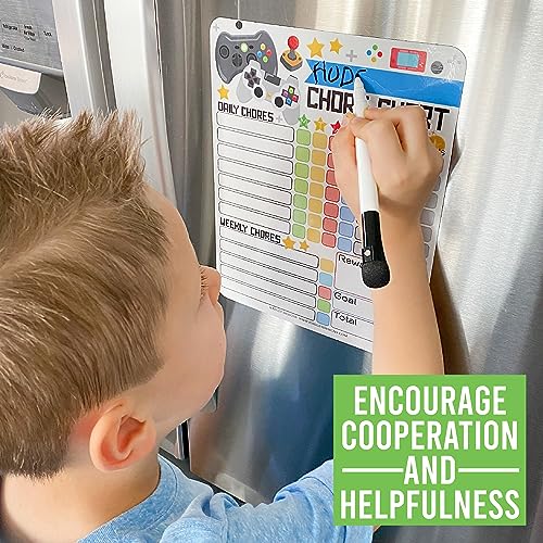 Magnetic Chore Chart for Kids Dry Erase Reward Chart for Home and Classroom - image 8