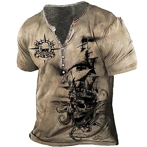Camisetas Manga Corta Hombre Camiseta De Hombre Extragrande De Manga Corta con Estampado 3D De Algodón Vintage,Dx7Kou-Hd-082401,M