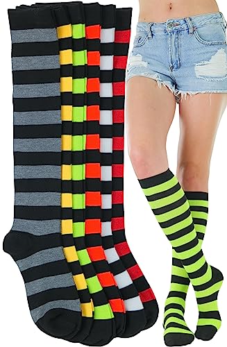 Image of ToBeInStyle Women's Pack of 6 or 12 Knee High Socks