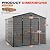 Quictent 8x8 FT Resin Storage Shed with Floor, Outdoor Plastic Storage Shed with Window & Vent, Lockable Door, Heavy Duty Tool Garden Shed for Patio Bike Lawn Mower Pool Supplies(7.2X7.6FT Base)