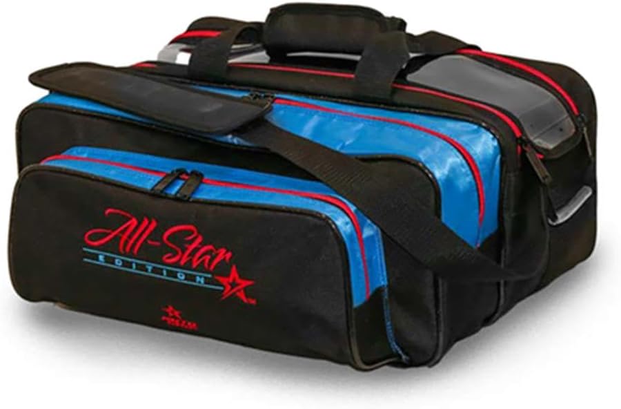 Roto Grip 2 Ball Tote Carry All Competitor Bowling Bag - Black/Red/Blue