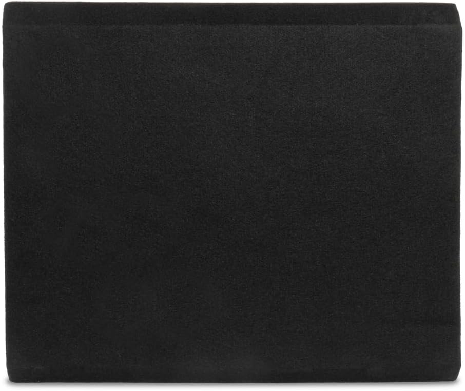 NVX NE151P Single 15" Slot Ported Subwoofer Enclosure – 3.5 Cu Ft MDF Sub Box with Polyfill, 38Hz Tuning, Spring Terminals, Black Carpet Finish