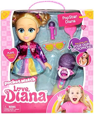Love, Diana Sing Along Popstar 13” Doll and Working Microphone