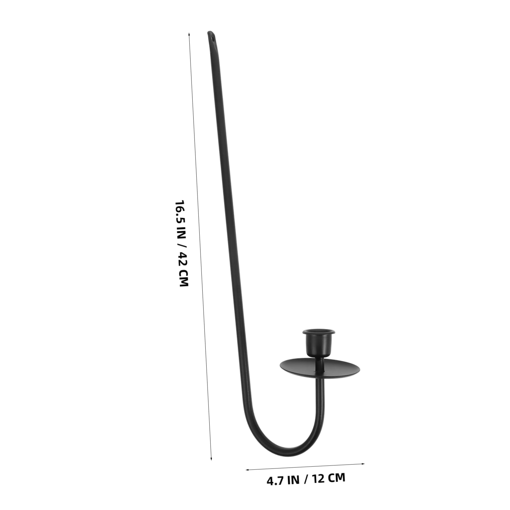 Happyyami Modern Wall Decor 2 Pack Cast Iron Wall Mount Candle Sconces Halloween Decor