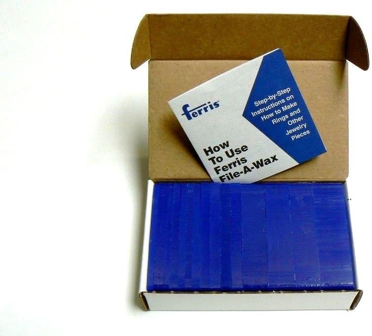 Carving Wax Ferris File-A-Wax Slices 1# Assortment Blue Design Wax Models Pieces-L8