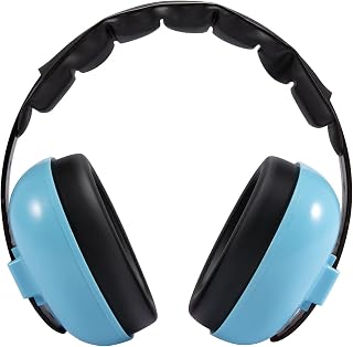 Dison Kids Noise Reduction Earmuffs, Baby Ear Protection Noise Cancelling Headphones, Hearing Protection Earmuffs for Toddler(3-36 Months), Comfortable & Adjustable Infant Ear Muffs for Airplane, Blue