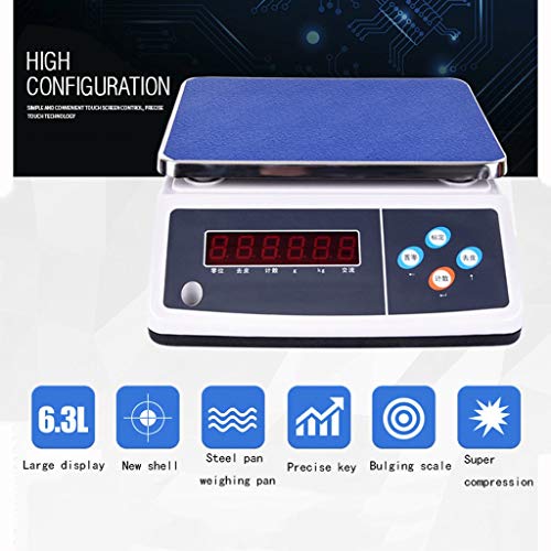 Báscula digital de alta precisión LCD retroiluminada 6kg/0.1g miniatura 7