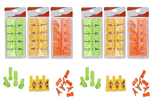 Bekner Non Slip Heavy Quality Duty Rust Cloth Peg Plastic Hanging Clips for Cloth Drying/Pegs for Hanger/Ropes/Towel Dryer/Cloth Drying Pins (Pack of 60)