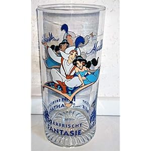 Glas / Aladdin / Coca-Cola / Colaglazen / Original / verzamelglas / 1 x 0,3 liter / Retro / Vintage / Fanta