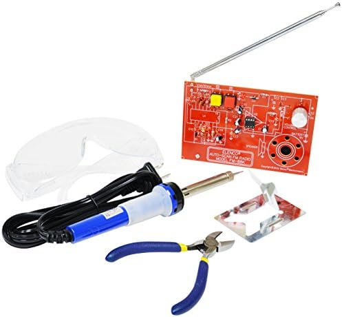 WEmake FM Radio DIY Soldering Kit with Tools | Soldering Iron | Side Cutters | Safety Glasses | Solder | Great Stem Project - 1