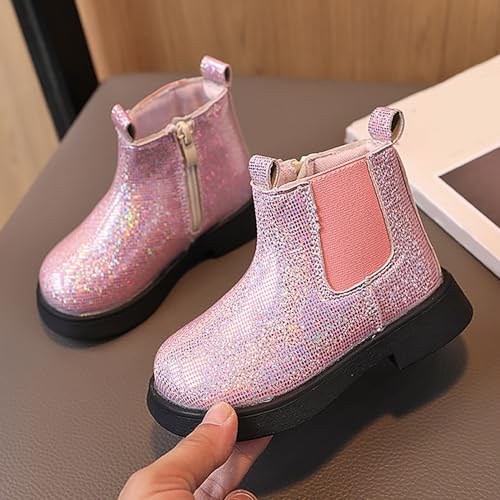 Girls Ankle Boots Kids Comfortable Slip on Chelsea Boots Chunky Low Heel Slip On Winter Casual Booties Shoes Waterproof Non Slip Sole for Outdoor Activities3
