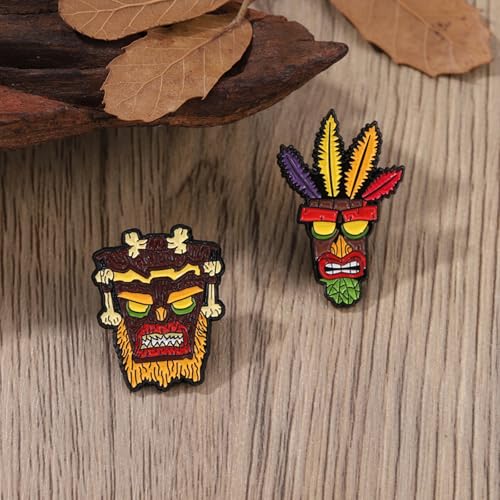 Image of Cute Enamel Pins Cartoon Lapel Pin Brooch Badge for Backpack Jackets Funny Tiger Pins for Gift Anime Enamel Pin for Clothing Hat Decoration