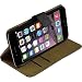 Produktbild PhoneNatic Kunst-Lederhülle kompatibel mit Apple iPhone 6 Plus / 6s Plus - Wallet schwarz + 2 Schutzfolien